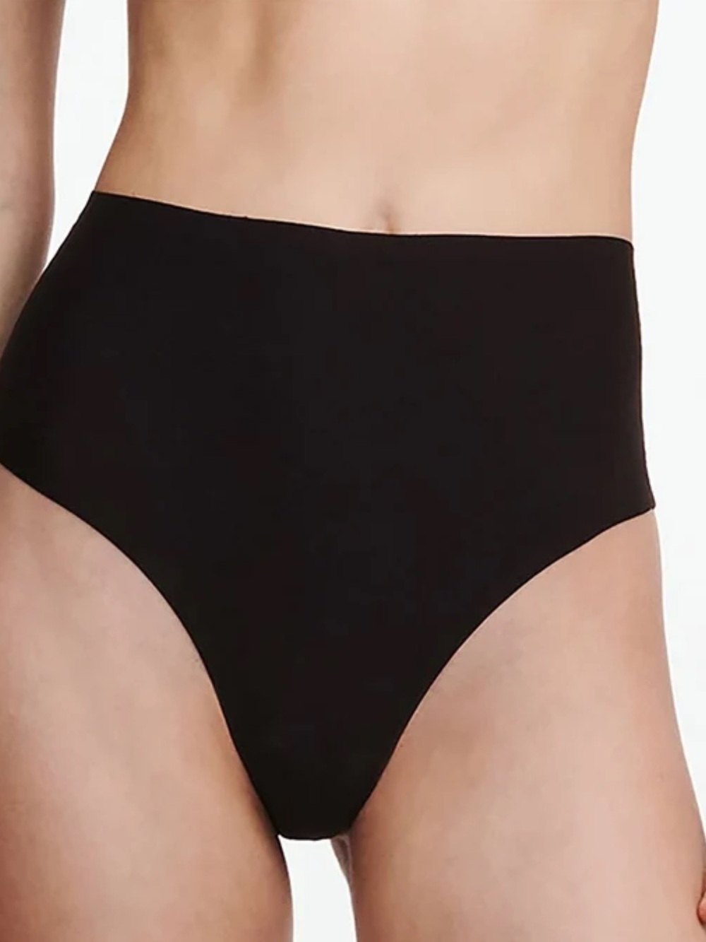 CHANTELLE SOFT STRETCH HIGH WAIST THONG, Black, One size, NWT